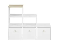 Hylly ML Meble Elmo 12, Valkoinen / Ruskea -Olohuoneen kalusteet myymälä hylly ml meble elmo 12 valkoinen ruskea a7288 osta reference