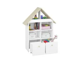 Hylly ML Meble Elmo 13, Valkoinen/ruskea -Olohuoneen kalusteet myymälä hylly ml meble elmo 13 valkoinenruskea ae9ec halvempi reference