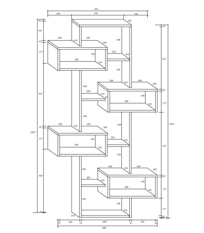 Meblocross Hylly Rio, Tammi. 3 Meblocross Hylly Rio, Tammi. - Image 3