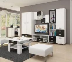 ML Meble Hylly Solo, Musta/valkoinen. -Olohuoneen kalusteet myymälä hylly solo mustavalkoinen 2fa97 netistai reference