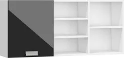 ML Meble .Hylly Solo, Valkoinen/musta.