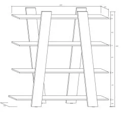 Meblocross Hylly Via 140, Tumma Tammi. -Olohuoneen kalusteet myymälä hylly via 140 tumma tammi be35c netistai reference
