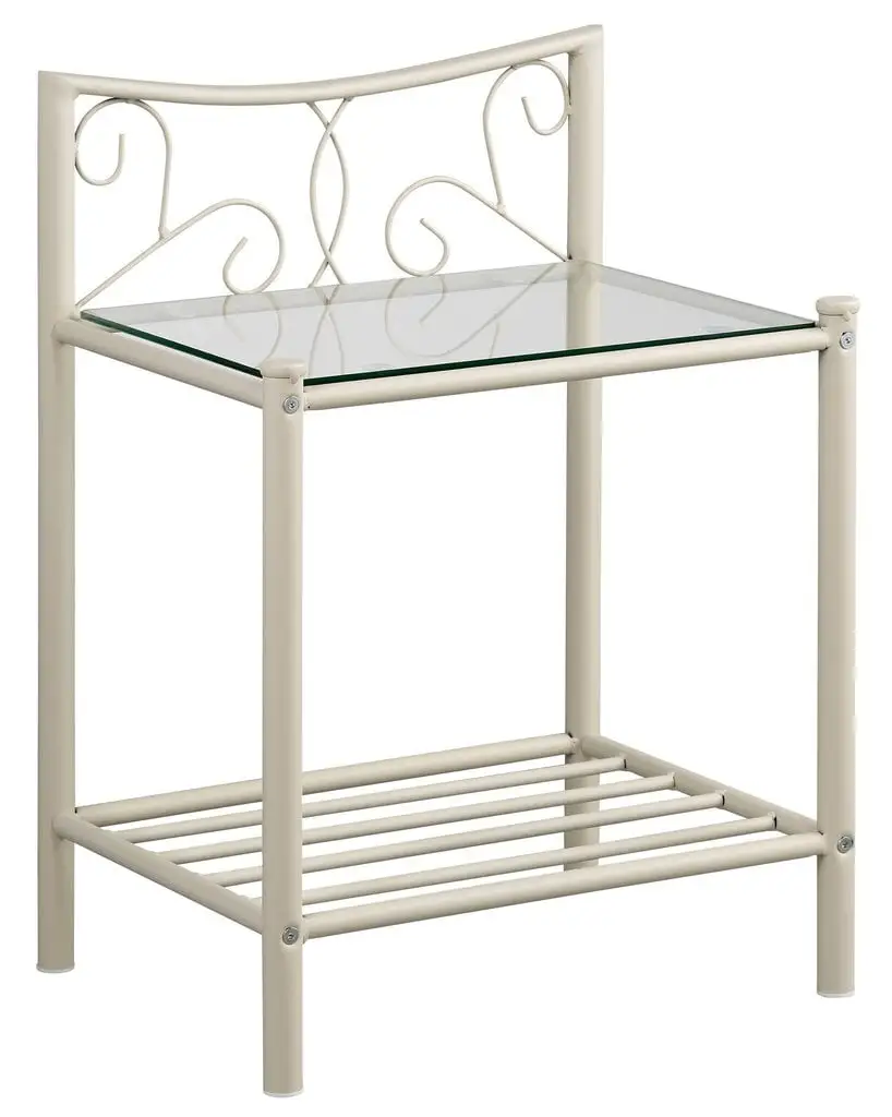 Notio Living Isabelle Yöpöytä, Valkoinen 1 Notio Living Isabelle Yöpöytä, Valkoinen