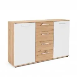 Aatrium Jacky 2 2827 -lipasto 2U4S Valkoinen/artisaanitammi