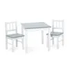 Ei Määritelty Joy-lastenpöytä + 2 Tuolia, Valkoinen / Harmaa