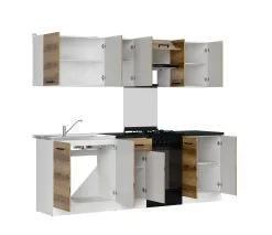 Black Red White Junona Line 230 Keittiökaappisarja, Valkoinen/ruskea 5 Black Red White Junona Line 230 Keittiökaappisarja, Valkoinen/ruskea -Olohuoneen kalusteet myymälä junona line 230 keittiokaappisarja valkoinenruskea 8ec93 netistai reference