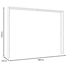 Kaapin Reunukset Forte Ricciano LUXZ01B2, Ruskea -Olohuoneen kalusteet myymälä kaapin reunukset forte ricciano luxz01b2 ruskea 4596d netistai reference