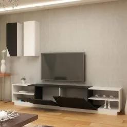 Kaapisto Kalune Design Zebra, Valkoinen/musta -Olohuoneen kalusteet myymälä kaapisto kalune design zebra valkoinenmusta 6293f palaute reference