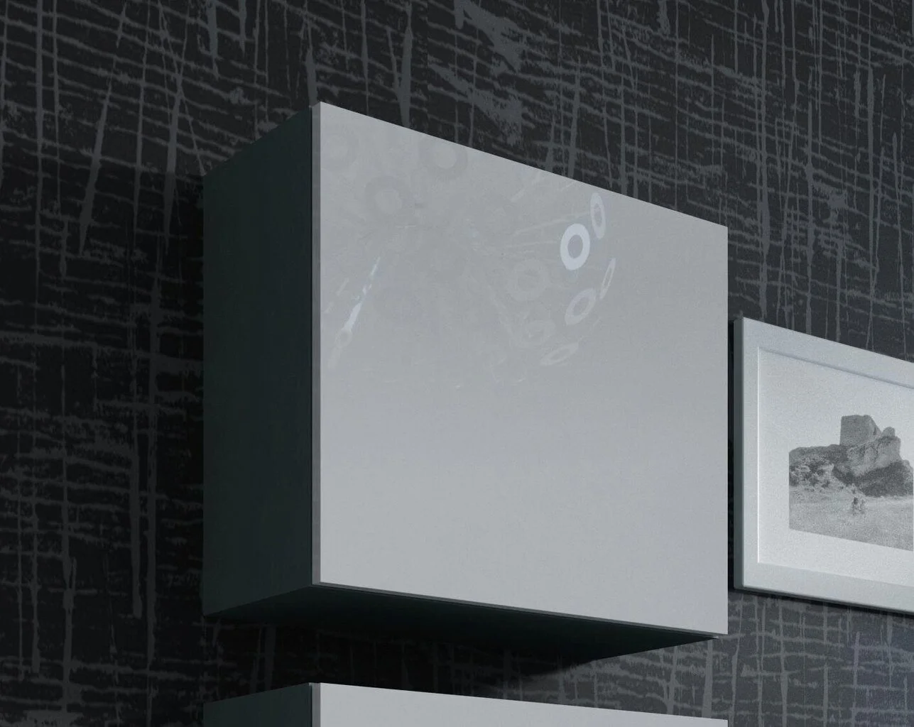 Kaappi Cama Meble Vigo 50, Harmaa / Valkoinen 1 Kaappi Cama Meble Vigo 50, Harmaa / Valkoinen