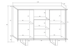 Meblocross Kaappi King 04, Ruskea / Valkoinen. 3 Meblocross Kaappi King 04, Ruskea / Valkoinen. -Olohuoneen kalusteet myymälä kaappi king 04 ruskea valkoinen 956cb hinta reference