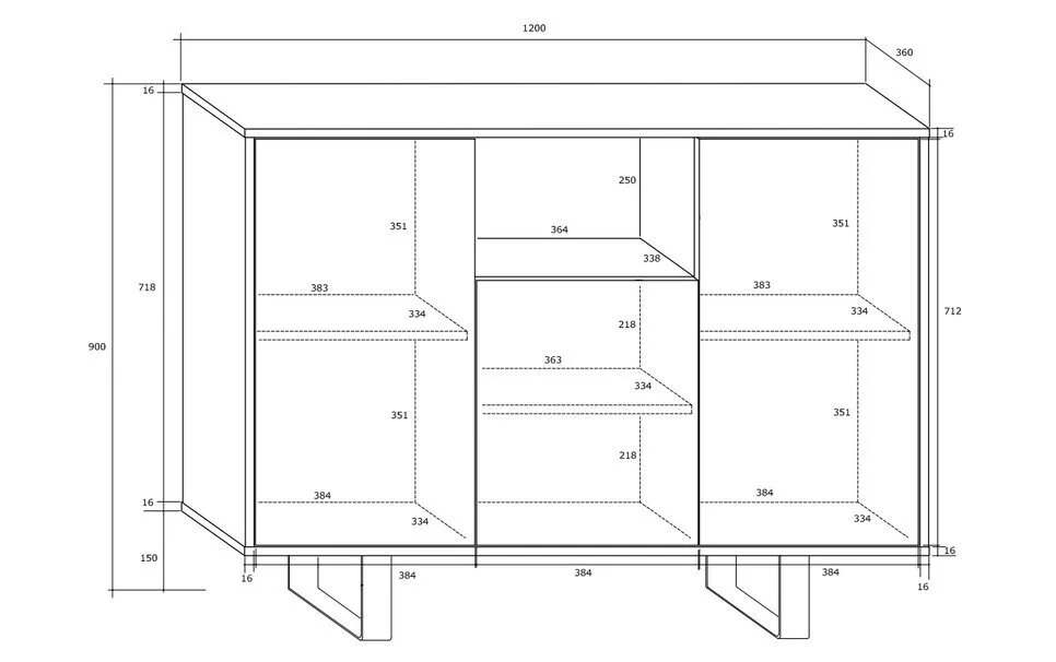 Meblocross Kaappi King 04, Ruskea / Valkoinen. 2 Meblocross Kaappi King 04, Ruskea / Valkoinen. - Image 2