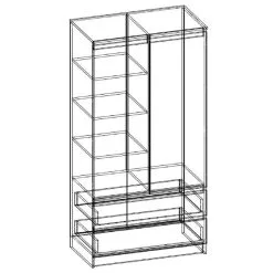 Kaappi NORE S90 Peilillä, Tammen Sävy -Olohuoneen kalusteet myymälä kaappi nore s90 peililla tammen savy 26288 halvempi reference