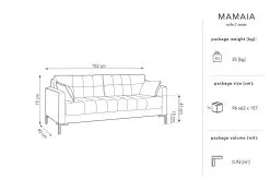 Kahden Hengen Sohva Micadoni Home Mamaia, Keltainen/musta -Olohuoneen kalusteet myymälä kahden hengen sohva micadoni home mamaia keltainenmusta 12703 osta reference