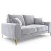 Kahden Istuttava Sohva Mazzini Sofas Madara, Veluuri, Hopeinen/kultainen