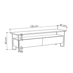 Kalune Design 855 (I), Beigen Värinen TV-pöytä 7 Kalune Design 855 (I), Beigen Värinen TV-pöytä -Olohuoneen kalusteet myymälä kalune design 855 i beigen varinen tv a7580 palaute reference