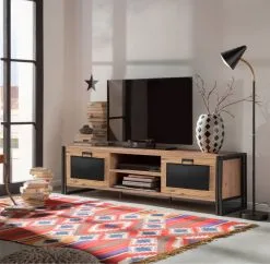 Kalune Design Arcas Norma, TV-pöytä Ruskea/musta -Olohuoneen kalusteet myymälä kalune design arcas norma tv poyta ruskeamusta 420d3 hinta reference
