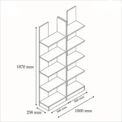 Kalune Design Bookshelf 835, Tummanruskea -Olohuoneen kalusteet myymälä kalune design bookshelf 835 tummanruskea 2cad8 halvempi reference