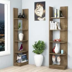 Kalune Design Bookshelf 835, Tummanruskea -Olohuoneen kalusteet myymälä kalune design bookshelf 835 tummanruskea 62356 palaute reference