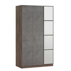 Kalune Design HM1 Vaatekaappi , Harmaa/ruskea