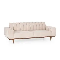 Kalune Design Ivory Kolmipaikkainen Sohva, Beige -Olohuoneen kalusteet myymälä kalune design ivory kolmipaikkainen sohva beige af373 netistai reference