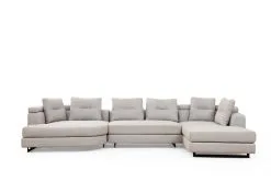 Kalune Design Padova 2 -kulmasohva, Vaaleanharmaa