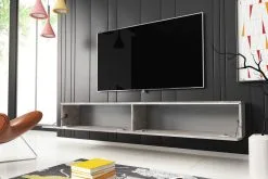 Selsey Kane 180, TV-pöytä Valaistuksella, Harmaa -Olohuoneen kalusteet myymälä kane 180 tv poyta valaistuksella harmaa 1aace netistai reference