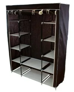 Kankainen Vaatekaappi XXL, Ruskea 5 Kankainen Vaatekaappi XXL, Ruskea -Olohuoneen kalusteet myymälä kankainen vaatekaappi xxl ruskea 1c58d netistai reference