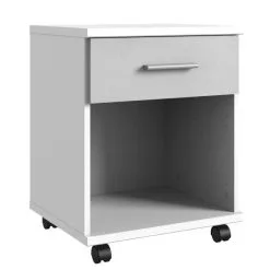 Yöpöytä Joker, Väri Valkoinen/betoni