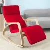 Keinutuoli SoBuy FST16-R, Punainen / Ruskea