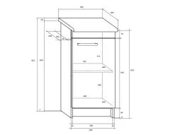 Meblocross Keittiökaappi Milo S30, Tammi -Olohuoneen kalusteet myymälä keittiokaappi milo s30 tammi f90a3 hinta reference