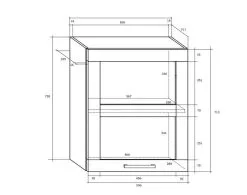 Meblocross Keittiökaappi Polo W60PN, Tammi -Olohuoneen kalusteet myymälä keittiokaappi polo w60pn tammi 43ce3 hinta reference