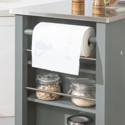 Keittiökaappi SoBuy FKW108-HG, Harmaa -Olohuoneen kalusteet myymälä keittiokaappi sobuy fkw108 hg harmaa 83a4b palaute reference