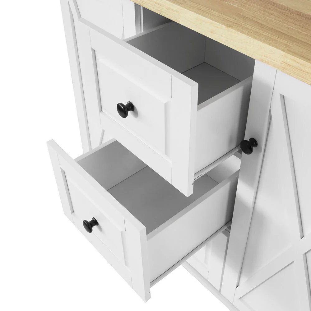 Keittiökaappi SoBuy FKW96-WN, Valkoinen 2 Keittiökaappi SoBuy FKW96-WN, Valkoinen - Image 2