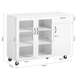 Keittiökaappi SoBuy FSB57-W, Valkoinen 7 Keittiökaappi SoBuy FSB57-W, Valkoinen -Olohuoneen kalusteet myymälä keittiokaappi sobuy fsb57 w valkoinen bb2fd netistai reference