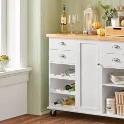 Keittiökaappi SoBuy KNL03-WN, Valkoinen -Olohuoneen kalusteet myymälä keittiokaappi sobuy knl03 wn valkoinen 32cba netistai reference