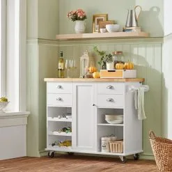 Keittiökaappi SoBuy KNL03-WN, Valkoinen -Olohuoneen kalusteet myymälä keittiokaappi sobuy knl03 wn valkoinen 68698 halvempi reference