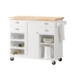 Keittiökaappi SoBuy KNL03-WN, Valkoinen