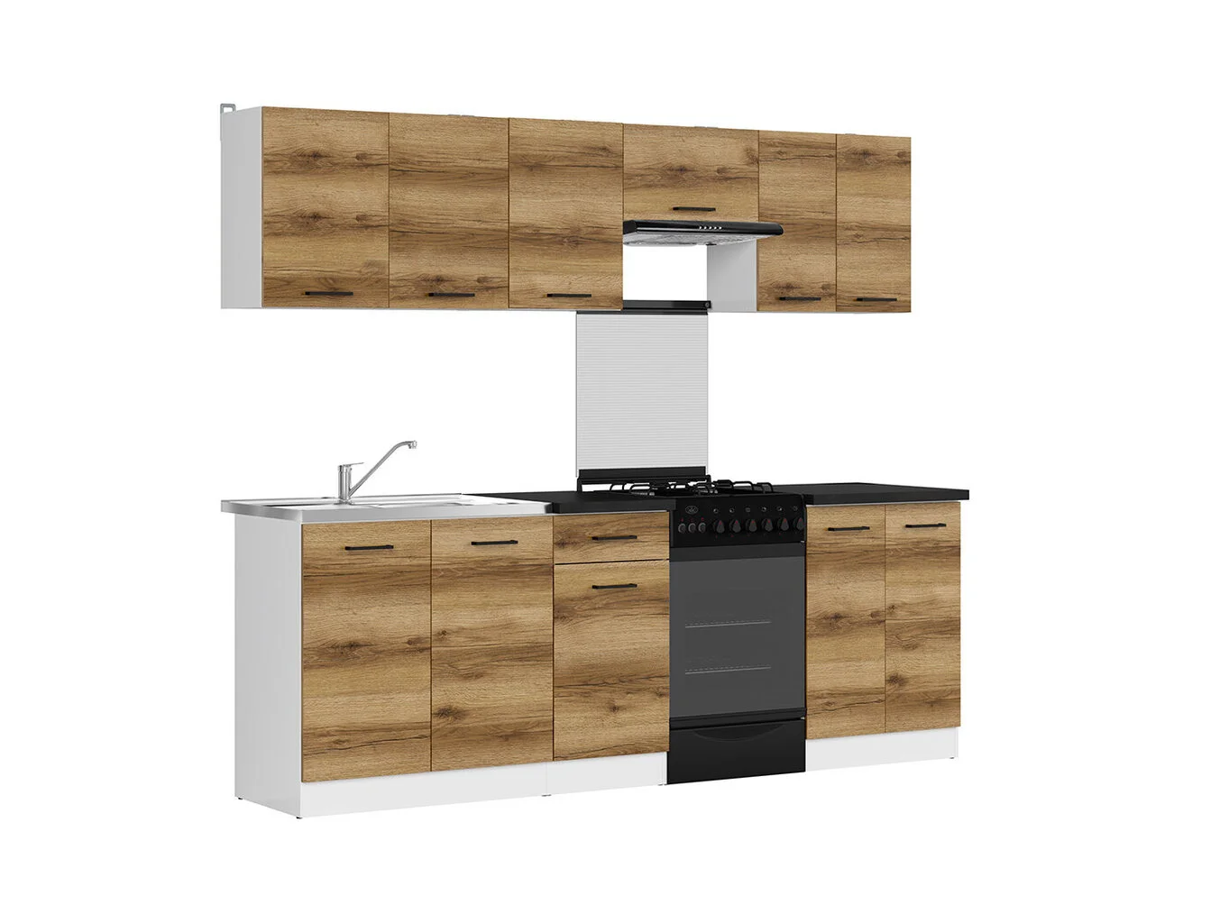 Black Red White Keittiökalusteet BRW Junona Line 230, Vaaleanruskea. 2 Black Red White Keittiökalusteet BRW Junona Line 230, Vaaleanruskea. - Image 2