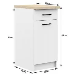 NORE Keittiökalustesarja Oliwia, Valkoinen 8 NORE Keittiökalustesarja Oliwia, Valkoinen -Olohuoneen kalusteet myymälä keittiokalustesarja oliwia valkoinen ebbbf netistai reference