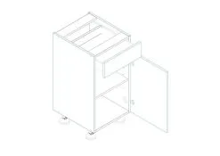 Stolkar Keittiön Kaappisarja Mela 1,2/1,8 Työpinnalla, Valkoinen -Olohuoneen kalusteet myymälä keittion kaappisarja mela 1218 tyopinnalla valkoinen 40137 palaute reference