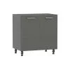 Stolkar Keittiön Lattiakaappi PAULA D80, Harmaa