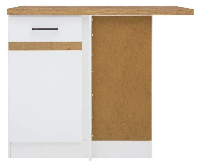 Black Red White Keittiön Lattiakulmakaappi Junona Line 100/82, Oikea, Valkoinen 1 Black Red White Keittiön Lattiakulmakaappi Junona Line 100/82, Oikea, Valkoinen