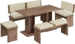 Meblocross Keittiön Penkki Bond, Ruskea / Kerma -Olohuoneen kalusteet myymälä keittion penkki bond ruskea kerma 27a4c netistai reference