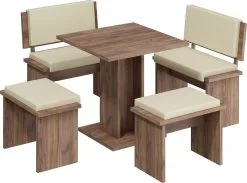 Meblocross Keittiön Penkki Bond, Ruskea / Kerma -Olohuoneen kalusteet myymälä keittion penkki bond ruskea kerma 5bf6f hinta reference