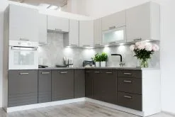 Stolkar Keittiön Pesuallaskaappi PAULA D60ZL P/L, Harmaa -Olohuoneen kalusteet myymälä keittion pesuallaskaappi paula d60zl pl harmaa daacd palaute reference