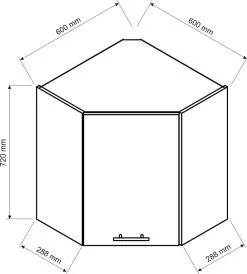 Stolkar Keittiön Seinään Kiinnitettävä Kulmakaappi PAULA WRN P/L, Valkoinen 8 Stolkar Keittiön Seinään Kiinnitettävä Kulmakaappi PAULA WRN P/L, Valkoinen -Olohuoneen kalusteet myymälä keittion seinaan kiinnitettava kulmakaappi paula wrn pl e389f netistai reference