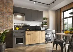 Stolkar Keittiön Yläkaappi Lasilla Clara, Grafiitti -Olohuoneen kalusteet myymälä keittion ylakaappi lasilla clara grafiitti 3ece2 netistai reference