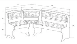 Keittonurkkaussarja I, Tammi/ruskea -Olohuoneen kalusteet myymälä keittonurkkaussarja i tammiruskea 67af0 netistai reference