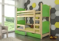 ADRK Furniture Kerrossänky Maraba, Vaaleanvihreä/puu -Olohuoneen kalusteet myymälä kerrossanky maraba vaaleanvihreapuu e400b palaute reference