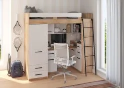 Kerrossänky Meblocross Smyk P, 80x200 Cm, Tammi/valkoinen -Olohuoneen kalusteet myymälä kerrossanky meblocross smyk p 80x200 cm tammivalkoinen 6fc39 netistai reference